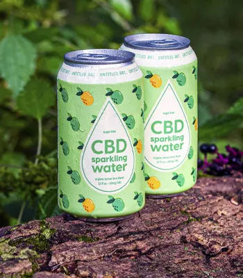 eaux petillantes au CBD
