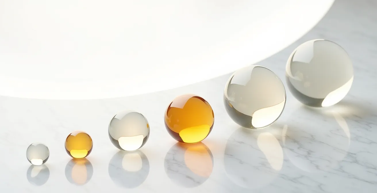 Représentation visuelle de la courbe dose-réponse comparative