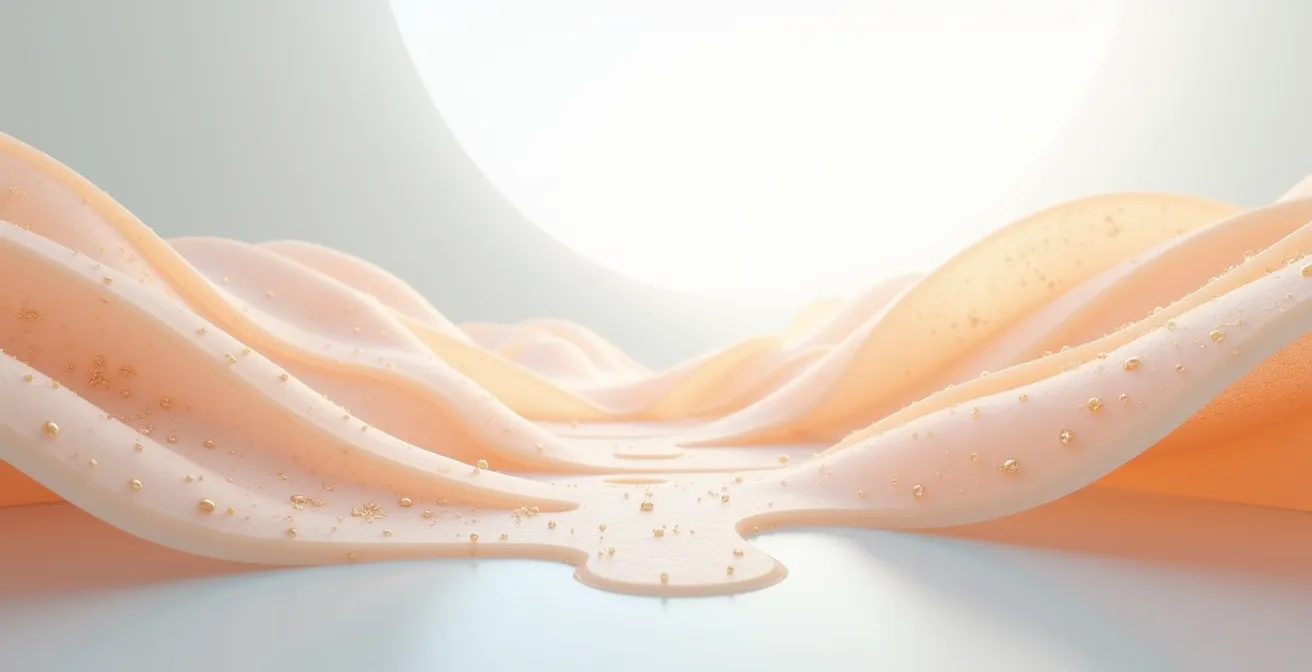 Illustration de molécules lipophiles traversant une membrane cellulaire