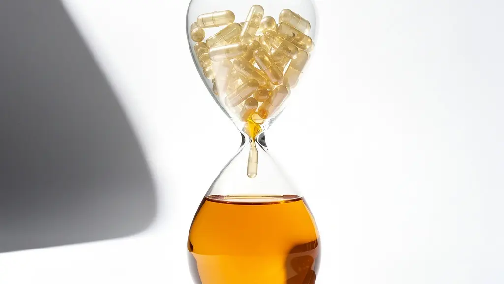 Schéma temporel montrant le parcours d'une capsule végétale dans le système digestif