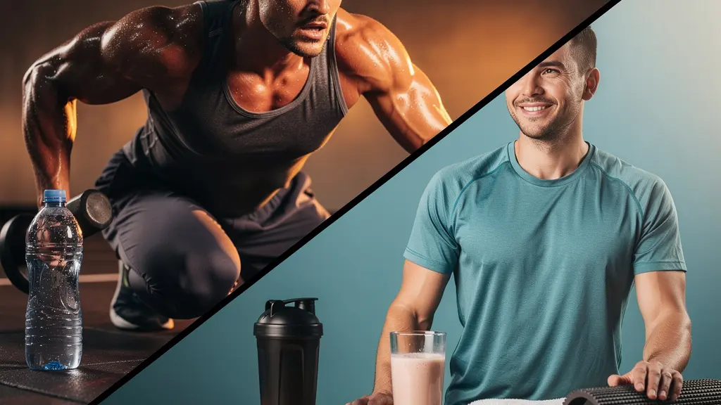 Athlète en phase de récupération active suivant le protocole de la fenêtre d'or